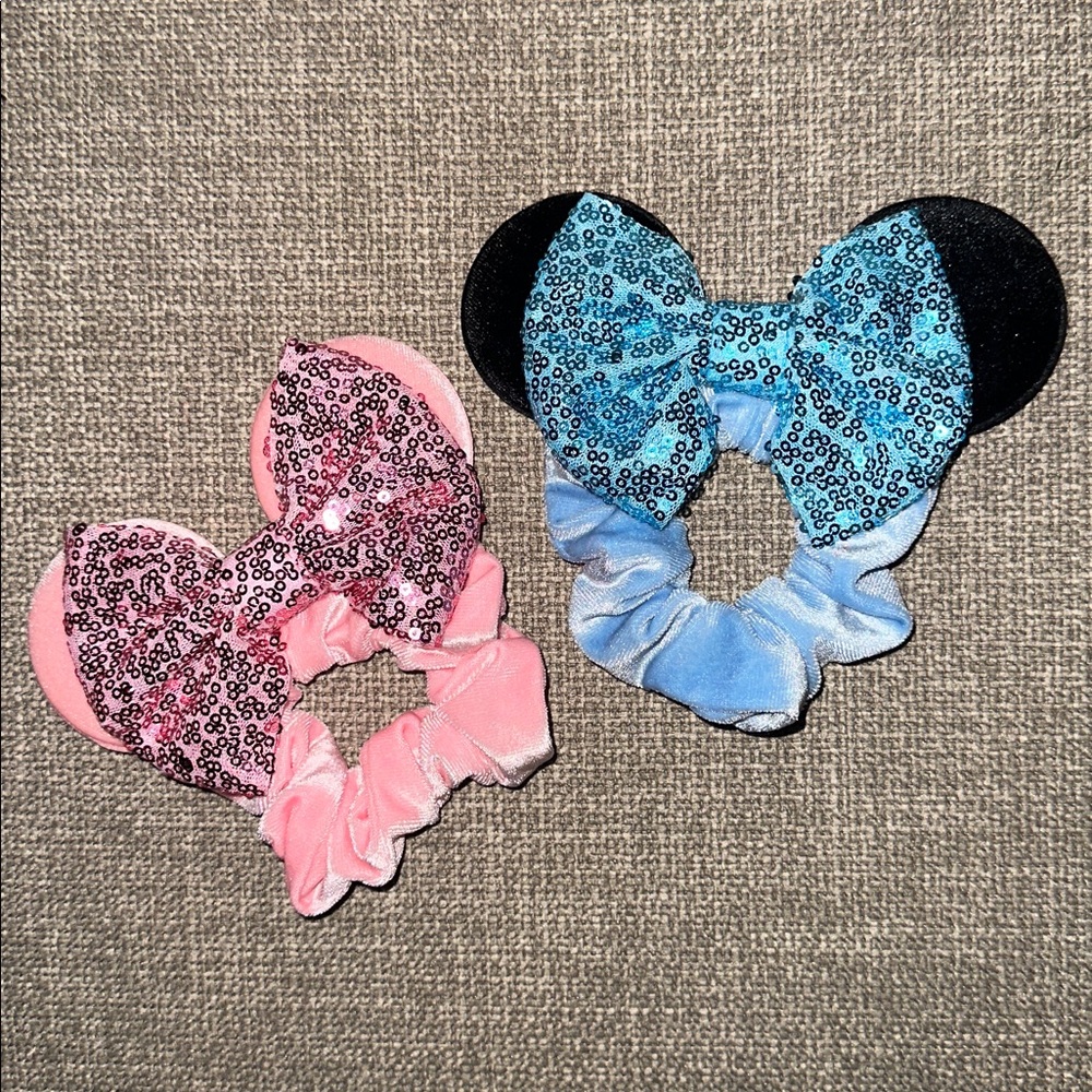 Hair Tie with Mouse Ears Set of 2 NWOT